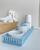 Kit Higiene Bebê Moderno Porcelana Quarto Térmica Banho Azul