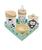 Kit Higiene Bebê Safari Sortido c/bandeja quadrada verde Madeira 