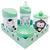 Kit Higiene Bebê Safari Sortido c/bandeja quadrada verde Verde