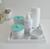 Kit Higiene Porcelana Bebê Bandeja Espelho Mdf Cuidados Bebê K162 TAMPA TIFFANY