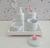 Kit Higiene Porcelana Bebê Banho Cuidado Quarto K014 Ovelha Rosa