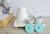 Kit Higiene Porcelana Bebê K072 Moderno Quarto Bancada Banho Tiffany