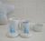 Kit Higiene Porcelana Bebê Moderno Quarto Banho K015 Urso Azul