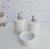 Kit Higiene Porcelana Bebê Moderno Quarto Banho K015 Urso Prata