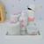 Kit Higiene Porcelana Bebê Térmica Bandeja K010 Borboleta Rosa