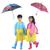 Kit infantil capa de chuva+guarda chuva automático com apito. Criança. Sombrinha infantil. Verde 8 a 12