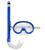 Kit Infantil Máscara de Mergulho com Snorkel Azul