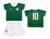 Kit Infantil Palmeiras Camisa 10 Torcida Baby Oficial Verde
