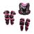 Kit Joelheira Cotoveleira Colete Amx Control Motocross Preto, Rosa