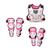 Kit Joelheira Cotoveleira Colete Amx Control Motocross Branco, Rosa