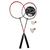 Kit Jogo Badminton Convoy Sport Com 2 Raquetes 2 Petecas E Bolsa YS37025 Vermelho