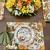 Kit Jogo Lugar Americano Completo Mesa Posta Dia das Mães Especial FLOWERS OUTONO - GUARDANAPOS VERDE MUSGO -PG PÉROLA DOURADA