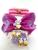 Kit Laço de Cabelo Infantil Meninas Tic Tac Presilhas Bico de Pato com 5 pulseiras miçangas Lilas