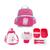 Kit Lancheira Térmica + Pote + Garrafa Infantil Pimpolhos Jacki Design (AHL23873/AGD23872/ATB23871) Pink