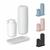 kit lavabo banheiro Dispenser Sabonete Liquido porta escova e bandeja premium Branco