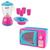 Kit Liquidificador + Microondas C/ Som/luz Cozinha Infantil Colorido