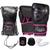 Kit Luva De Boxe E Muay Thai Naja Black Line + Bandagem + Protetor Bucal + Bolsa Bag Rosa