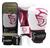 Kit Luva De Boxe E Muay Thai Pretorian Elite + Bandagem + Protetor Bucal + Bolsa Bag Rosa