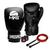 Kit Luva de Boxe Muay Thai MKS Prospect + Bandagem 2,55m + Corda Slim Preto