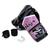 Kit Luva de Boxe / Muay Thai Naja New Extreme + Bandagem + Protetor Bucal 10 Oz Rosa