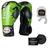 Kit Luva Estampada para Boxe Muay Thai Com Bandagem E Protetor Bucal - Fheras Splash verde