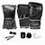 Kit luvas de Boxe Muay Thai Naja Black + Bandagem + Protetor Bucal + Corda Preto