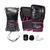 Kit luvas de Boxe Muay Thai Naja Black + Bandagem + Protetor Bucal Rosa
