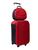 Kit Mala de Viagem Bordo (tamanho P Anac 55x35x25cm)+ Frasqueira Nécessaire maleta Viagem10kg Avião Vermelho