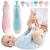 Kit Manicure Elétrico Portátil Para Bebês e Adultos Com 5 Lixas e 1 Polidor Rotação Alternada e Estojo Para Transporte Azul