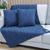Kit Manta Trico Sofa Decorativa 150x90cm +2 Capa Almofada c2 BLUE