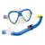 Kit Mascara e Snorkel infantil Bubble Seasub  Azul