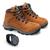 Kit Masculino Bota Couro Adventure + Relógio Analógico Caramelo