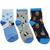 Kit Meia Infantil Menino 3 Pares Cano Médio Infantil Trifil T5008k Multi azul