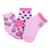 Kit Meia Infantil Pimpolho Estampada 3 Pares Feminino Pink