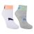 Kit Meia Infantil Puma Cano Curto 2 Pares Masculina Branco, Cinza