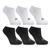 Kit Meia Olympikus Invisivel C/ 6 Pares Feminino Branco, Preto