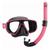 Kit Mergulho Dua Máscara Respirador Snorkel Seasub Várias cores Rosa