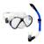 Kit Mergulho Mascara Snorkel Mx-02 Fun Dive Melhor Preço ! Transp, Azul