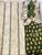 Kit Mesa Posta Jogo Americano Completo Decor Natal 6 Lugares Jogo Americano Off + Guardanapo Verde Árvore + Porta Guardanapo Rústico Dourado