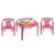 Kit Mesinha Infantil Com 2 Cadeiras Poltronas Infantil Label Rosa