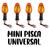 Kit Mini Pisca Flexível Universal Com Lâmpada 04 Unidades Laranja