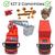 Kit Miniatura Caminhões de Brinquedo - 1 Caminhão de Bombeiro + 1 Caminhão Baú Cheio de Acessórios Vermelho, Vermelho