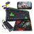 Kit Mobilador Gamer HUB 3.0 4 Portas + Mouse Led 3200 dpi + Pad Speed Teclado Multimídia Verde