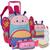 Kit Mochila Bichinhos Zoo Pets Infantil Feminina Carrinho Animais Borboletinha