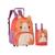 Kit Mochila Carrinho Escolar Pets Bichinho Menino Infantil Rosa