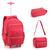 Kit Mochila com rodinhas Feminina Seanite MR14635 Vermelho