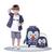 Kit Mochila De Carrinho Infantil Escolar Com Lancheira Pinguim