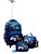 Kit Mochila De Rodinha Juvenil Menino Escolar Game Star Azul