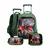 Kit Mochila de Rodinhas + Lancheira + Estojo Dinossauro Rex Dino Masculina Escolar Infantil Verde