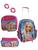 Kit mochila de rodinhas skye patrulha canina infantil escolar meninas aula BARBIE